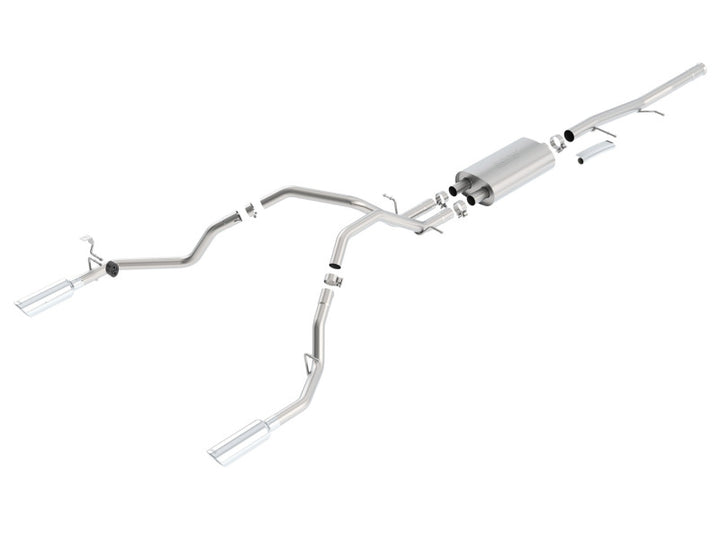 Borla S-Type SS Catback Exhaust for 09-11 Chevrolet Silverado / 09-11 GMC Sierra 1500 - T-304 Stainless Steel, Million-Mile Warranty