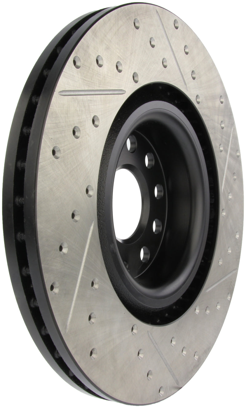 StopTech Slotted & Drilled Right Front Rotor for 09 VW Passat CC / 06-09 Passat - OneFastShop