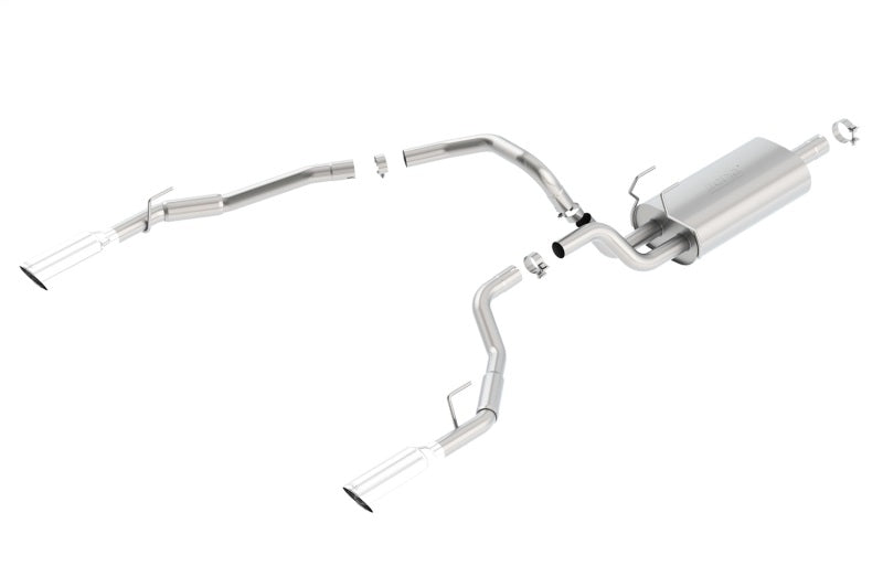 Borla Cat-Back Touring Exhaust for 09-15 Ram 1500 5.7L EC SB Truck with Single Split Rear Exit Through Bumper