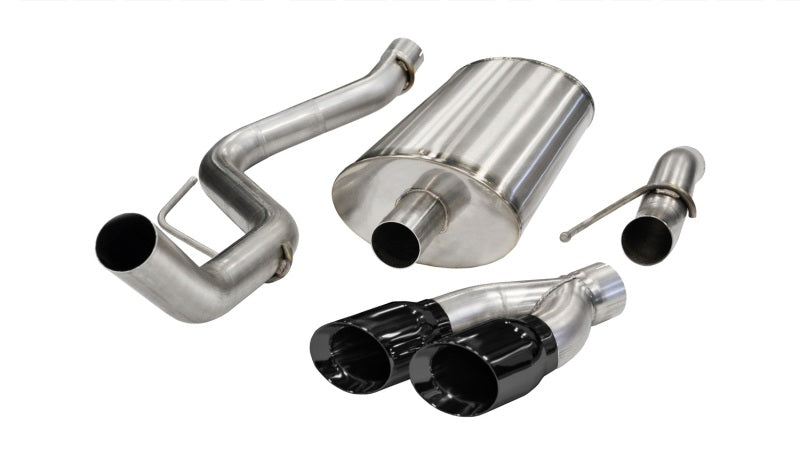Corsa Black Sport Cat-Back Exhaust for 2011-2014 Ford F-150 Raptor 6.2L V8 - OneFastShop