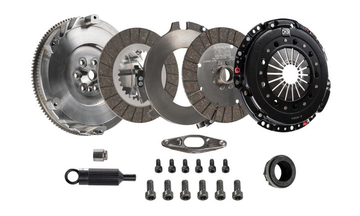 DKM Clutch MS Organic Twin Disc Clutch Kit w/Flywheel (660 ft/lbs Torque) for 09-16 BMW Z4 35i - OneFastShop
