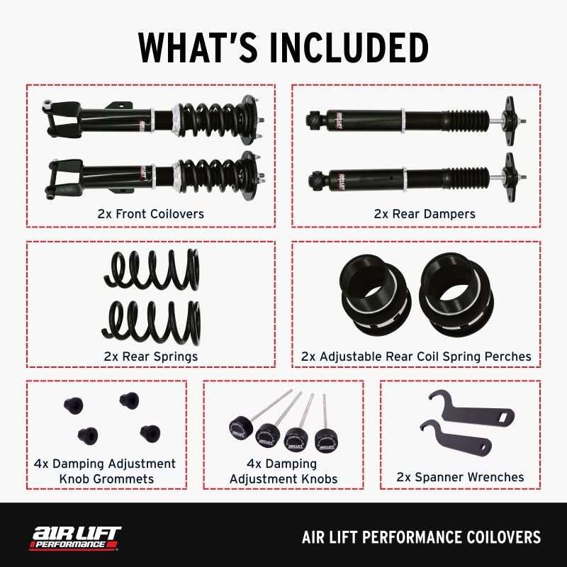 Air Lift Performance Coilover Kit - Chrysler 300 / Dodge Challenger / Charger 2011-2023, image 5