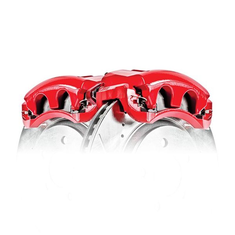 PowerStop Rear Red Caliper Pair with Bracket for 13-22 Ford F-250/F-350 Super Duty - OneFastShop
