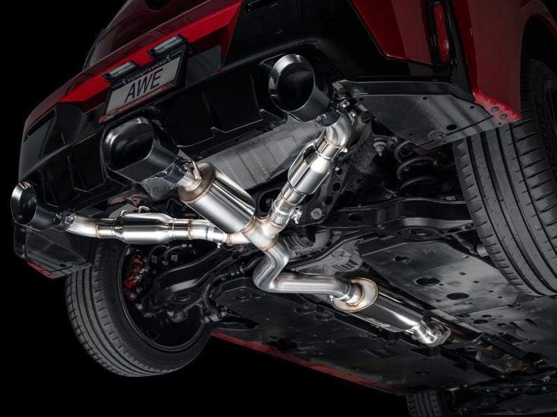 AWE Tuning Touring Edition Exhaust - 3" T304L Stainless Steel - Diamond Black Tips, for 2023+ Toyota GR Corolla