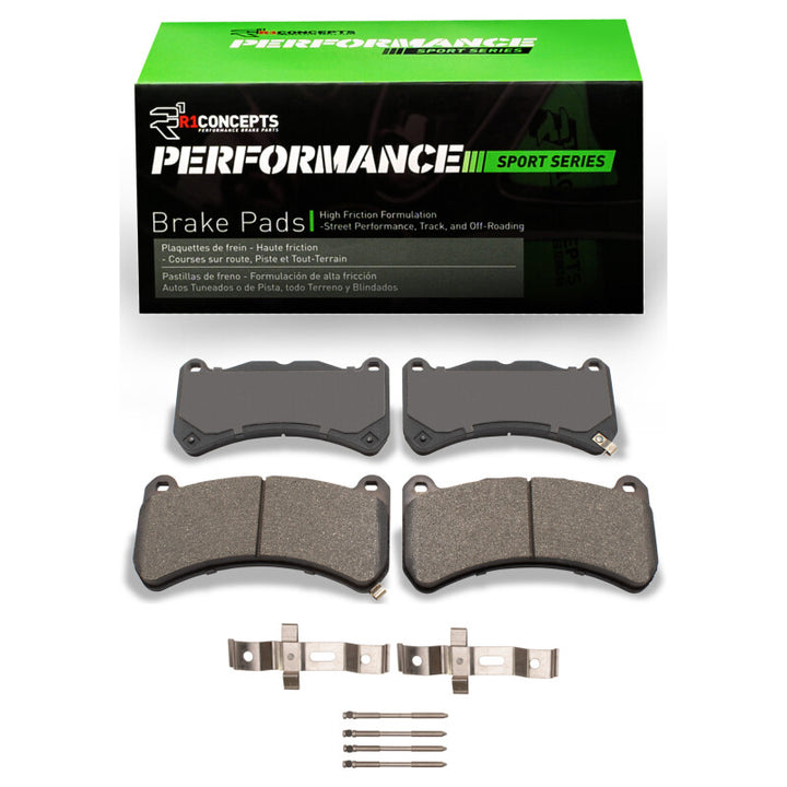 R1 2008-2025 Lexus IS F Front R1 Performance Sport Pads and Hardware Kit