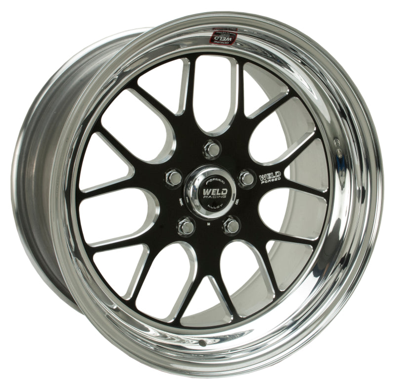 Weld S77 18x9.5 / 5x4.75 BP / 5.2 in. BS Black Wheel (Low Pad) – Non Beadlock