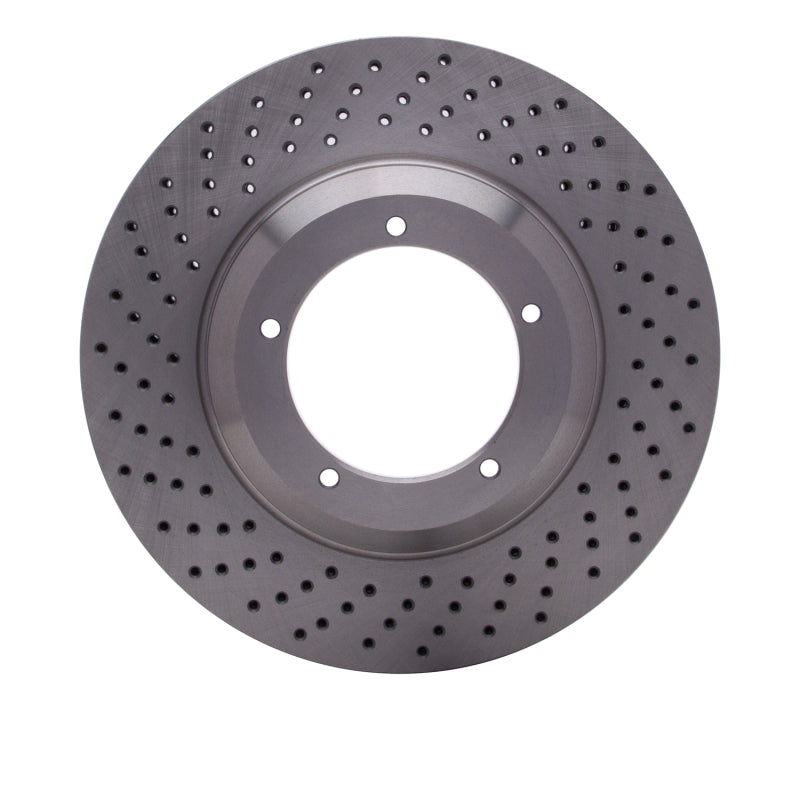 DynamicFriction Drilled Brake Rotor, Left Front - Porsche 911 (1982-1989)