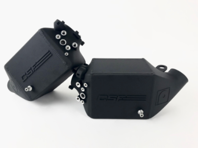 CSF Twin Charge-Air-Cooler Set Crinkle Black for 12-16 BMW M5 F10 / 12-18 BMW M6 F06 F12 F13