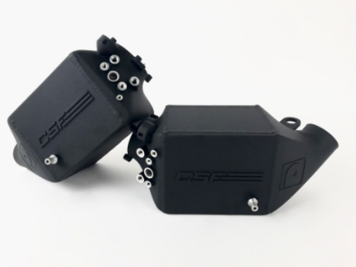 CSF Twin Charge-Air-Cooler Set Crinkle Black for 12-16 BMW M5 F10 / 12-18 BMW M6 F06 F12 F13