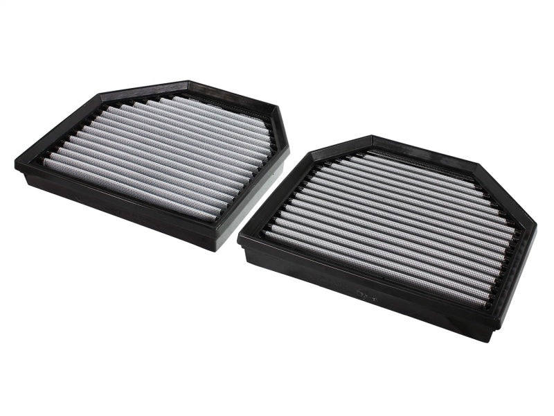 aFe MagnumFLOW OEM Replacement Air Filter Pro Dry S Three Layers 2015 BMW M3/M4 (F80/F82) 3.0L S55 (TT) Qty. 2