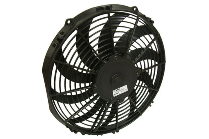 CSF All-Aluminum Fan Shroud with 12in SPAL Fan for Honda Civic - Black Finish (92-00) - OneFastShop