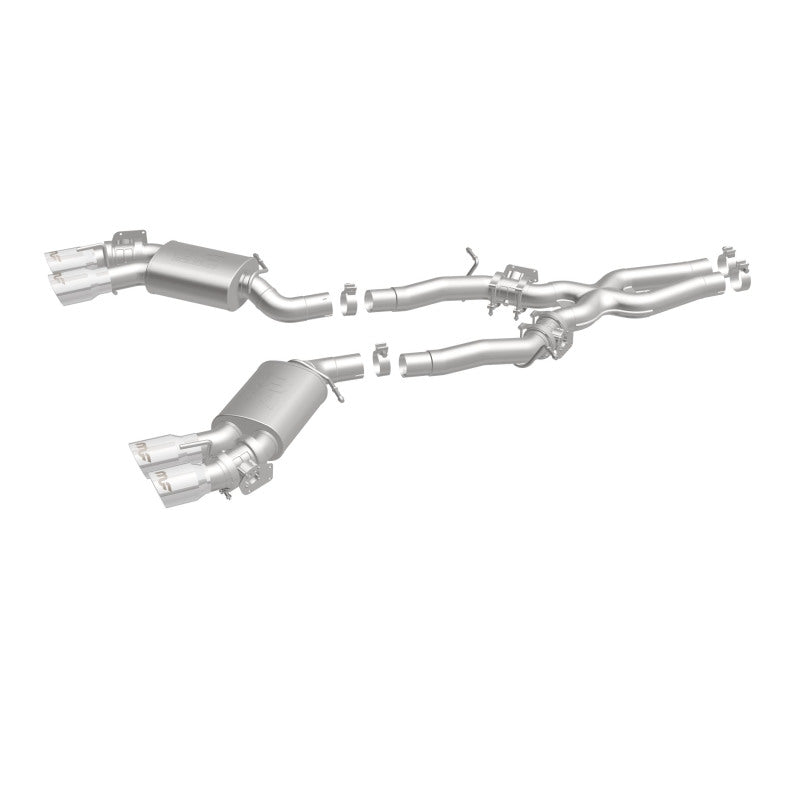 MagnaFlow Competition Cat Back Exhaust System 2016 Chevy Camaro 6.2L V8 Quad Polished Tips - OneFastShop