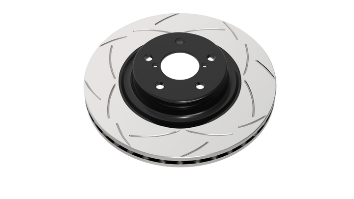 DBA Rear Slotted Street Series Rotor Kangaroo Paw Ventilation for 04-05 Mazda 3 2.3L and 06+ MazdaSpeed3 - OneFastShop