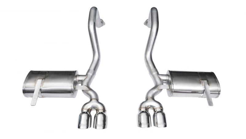 Corsa Performance Polished Xtreme Axle-Back Exhaust for 1997-2004 Chevrolet Corvette C5 Z06 5.7L V8 - OneFastShop
