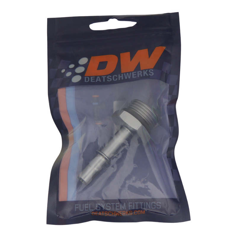 DeatschWerks 10AN ORB Male to 3/8in Male EFI Quick Connect Adapter Anodized DW Titanium