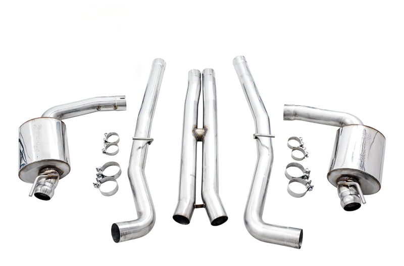AWE Tuning Touring Edition Exhaust for 2015+ Dodge Challenger 6.4L/6.2L Non-Resonated - Use Stock Tips