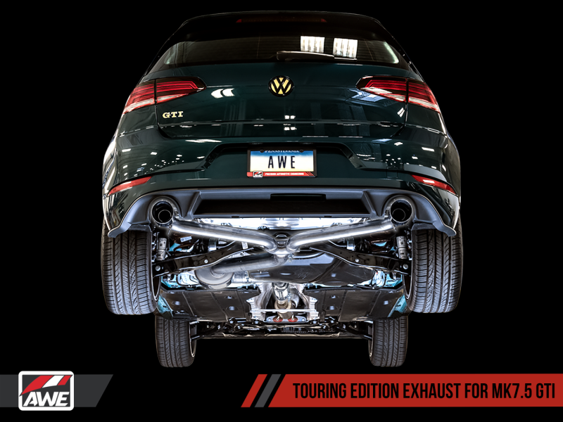 AWE Tuning Volkswagen GTI MK7.5 2.0T Touring Edition Exhaust w/Chrome Silver Tips 102mm.