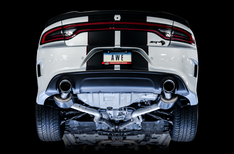 AWE Tuning Touring Edition Exhaust for 2015+ Dodge Charger SC 6.4L/6.2L - Silver Tips - OneFastShop