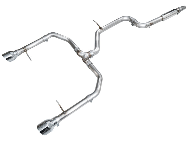 AWE Track Edition Catback Exhaust - 2022-2025 Volkswagen Jetta GLI, Chrome Silver Tips