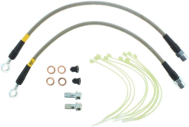 Stoptech VW/Audi Front Stainless Steel Brake Line Kit for 1992-1997 Audi 100 A6 S6 Quattro Models - OneFastShop