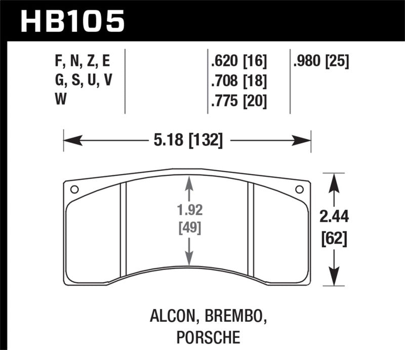 Hawk Brembo Racing DTC-60 Brake Pads for Enhanced Performance