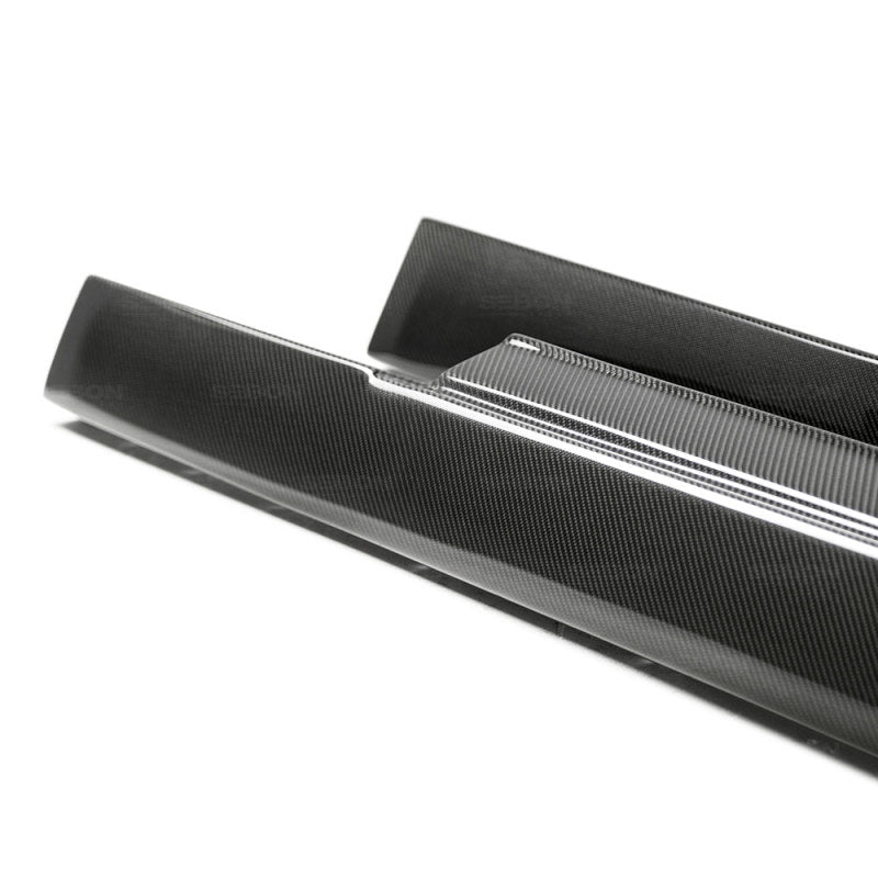 Seibon Carbon Fiber Side Skirts for 09-10 Nissan GTR R35 OEm Style - OneFastShop