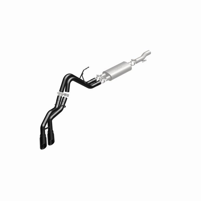 Magnaflow Cat-Back Exhaust System 10-14 Ford Raptor 6.2L V8 2.5/3in Black Dual Same Side Exit Rear 3.5in Tips - OneFastShop