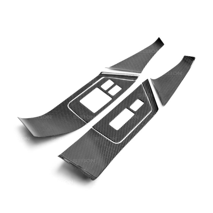 Seibon Carbon Fiber Door Trim Set for Nissan GTR 09-14 - OneFastShop