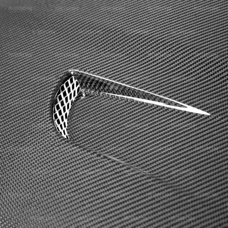 Seibon TM Style Carbon Fiber Hood for 14+ Ford Fiesta
