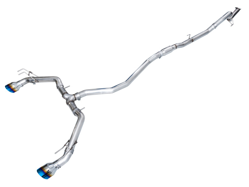 AWE Track Edition Cat-Back Exhaust - Honda Civic Si / Acura Integra 2022-2026 - Dual Vapor Blue Tips