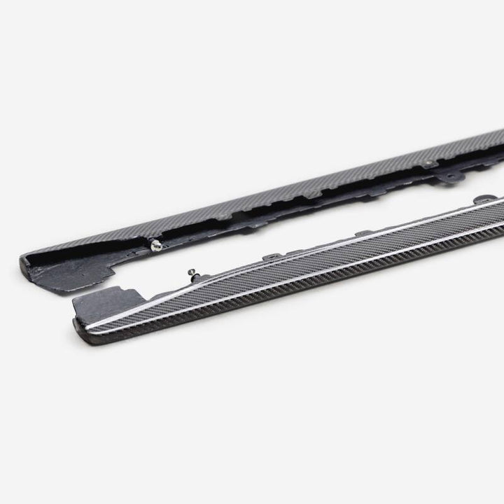 Seibon MB-Style Carbon Fiber Side Skirts for 2023+ Honda Civic Type R - OneFastShop