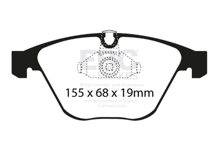 EBC Redstuff Front Brake Pads for E90 BMW M3 4.0 (08-10) - OneFastShop