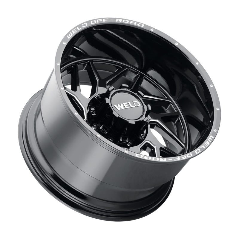 Weld Off-Road W117 20X9 Wheel for 8X180 Bolt Pattern ET20 BS5.75 Gloss Black MIL (124.3)
