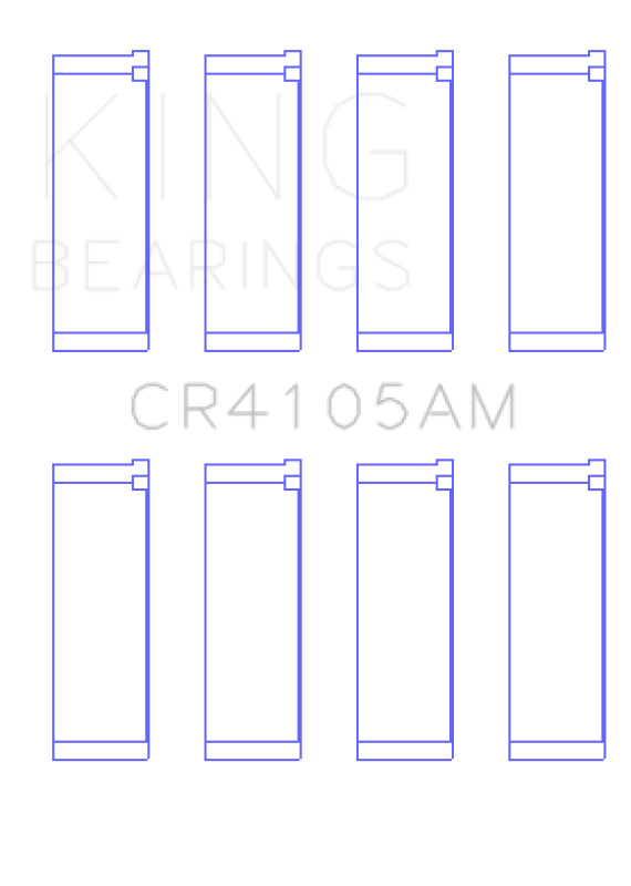 King Engine Bearings Rod Bearing Set - Size STD for Mazda FS-DE L4/FP L4/FS L4 DOHC