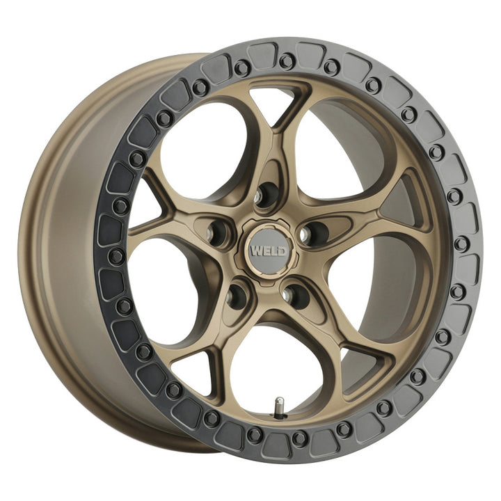 Weld Off-Road W106 Ledge Wheel 17X9.0 5X127 ET-12 BS4.50 Satin Bronze Satin Black (71.5)