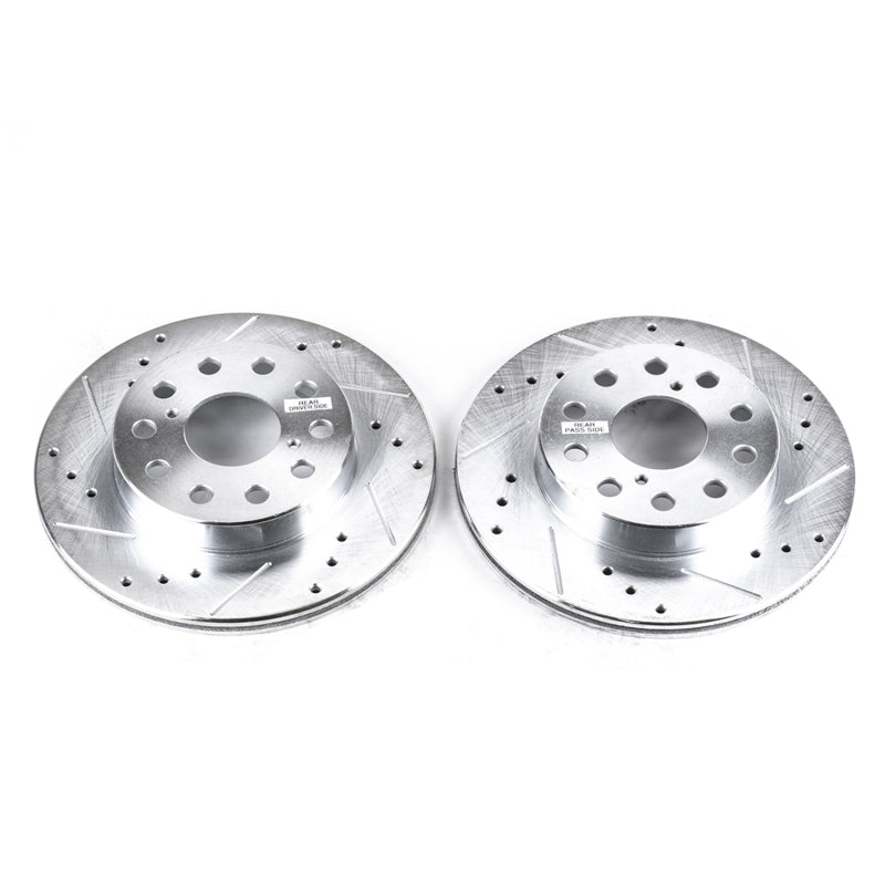 PowerStop Rear Drilled & Slotted Rotors for 91-95 Toyota MR2 - Pair