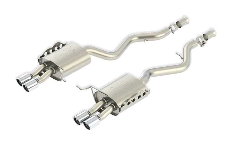 Borla S-Type Cat-Back Exhaust - Ford Mustang 2015-2017 - Black Chrome Tips