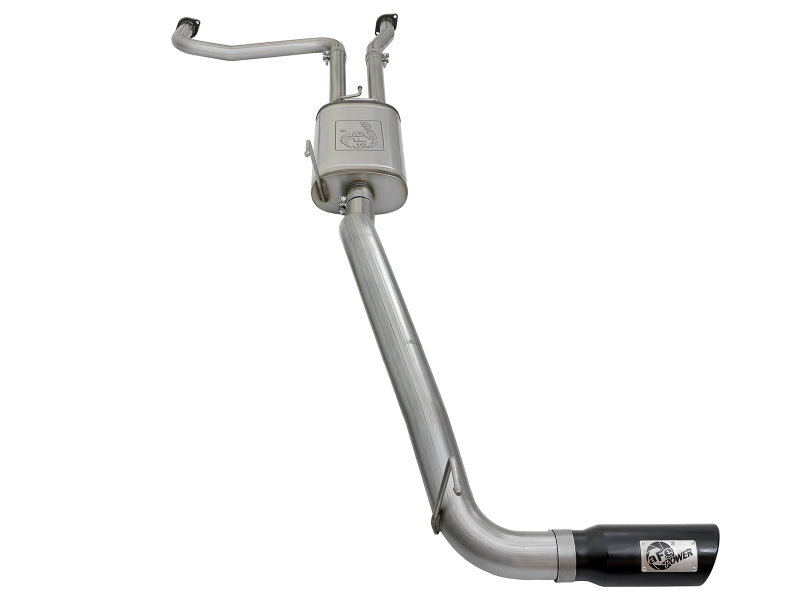 AFe MACHForce XP 2.5in Cat-Back Exhaust System with Black Tip for Nissan Frontier 17-19 V8-5.6L