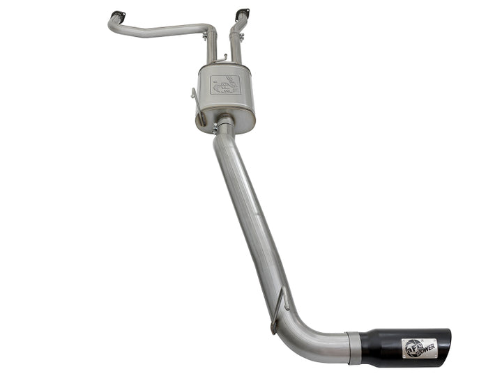AFe MACHForce XP 2.5in Cat-Back Exhaust System with Black Tip for Nissan Frontier 17-19 V8-5.6L