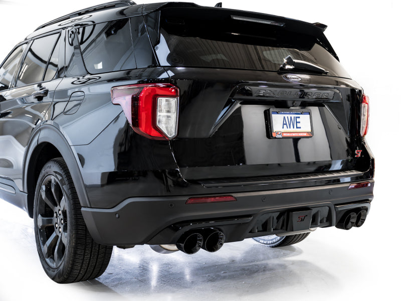 AWE Tuning Touring Edition Exhaust with Diamond Black Tips for 2020+ Ford Explorer ST