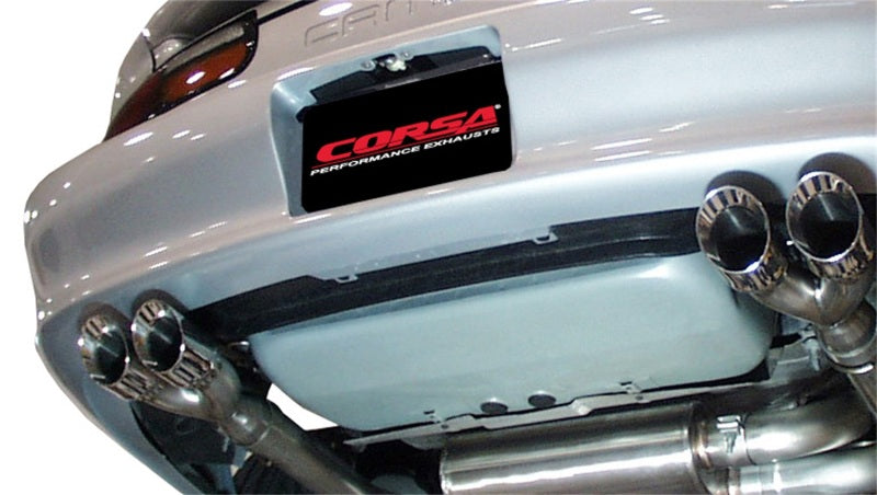 Corsa Performance Polished Sport Cat-Back Exhaust for 1998-2002 Chevrolet Camaro Z28 Convertible 5.7L V8 LS1