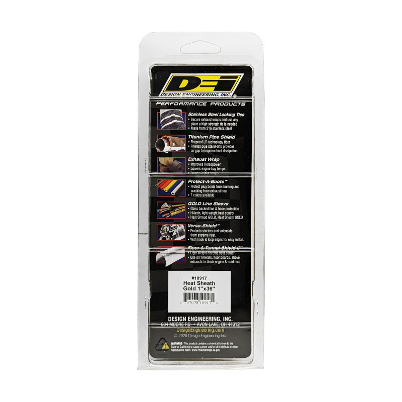 DEI Heat Sheath GOLD 1in x 36in High Temperature Protection