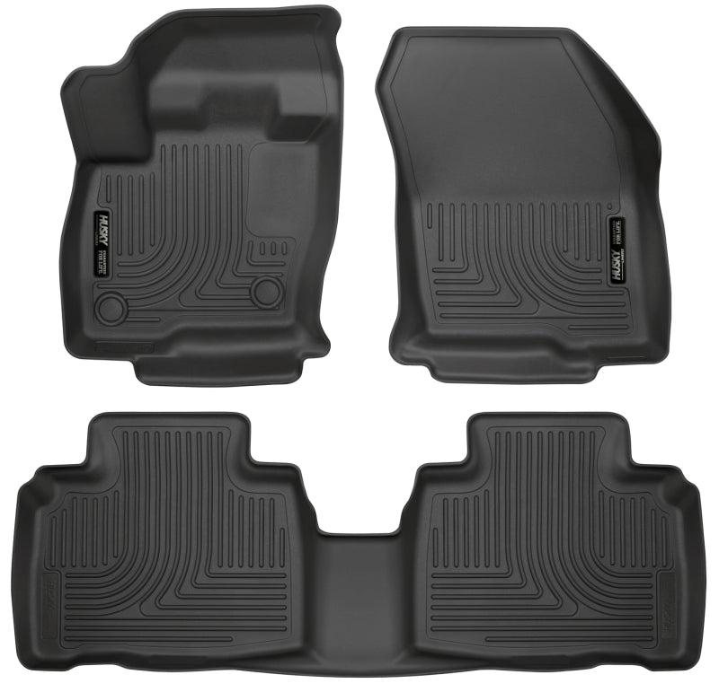 Husky Liners WeatherBeater Front & 2nd Row Combo Black Floor Liners for 2015 Ford Edge - OneFastShop