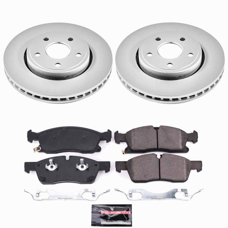 PowerStop Z23 Front Coated Brake Kit - Jeep Grand Cherokee 2017-2020 - 330mm Front Rotors
