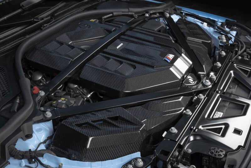Dinan Carbon Fiber Engine Cover BMW M2/M3/M4 S58 2021-2026 - Gloss Twill with Matte Accents, image 5