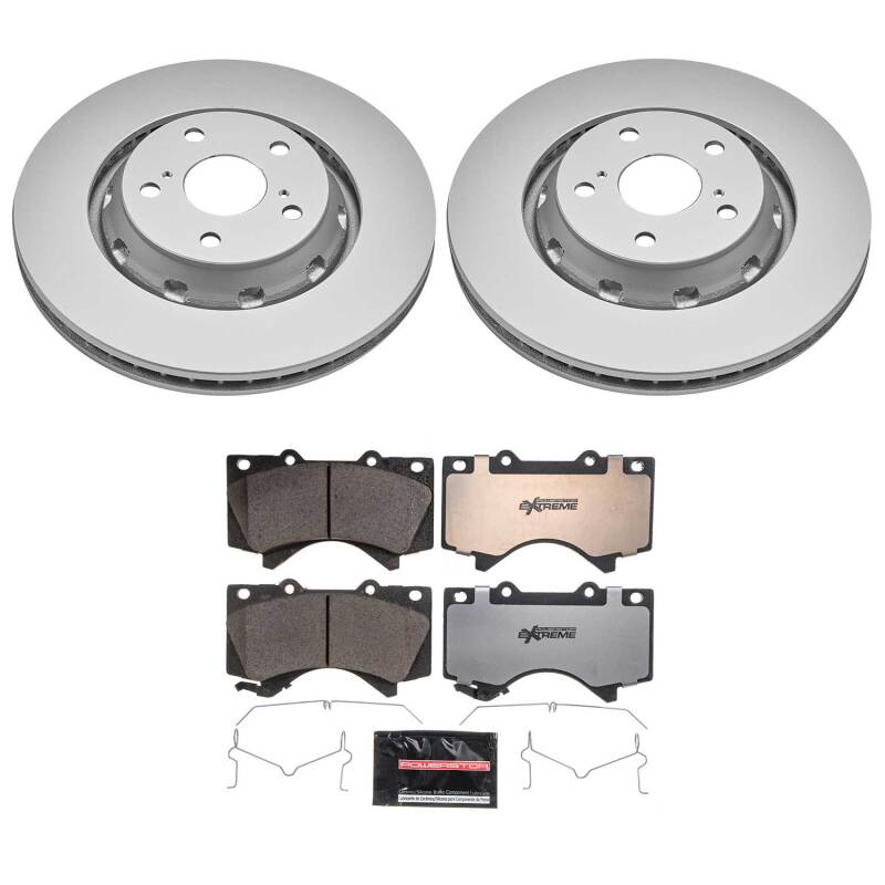PowerStop Z36 Front Coated Brake Kit - Toyota Tundra / Sequoia / Lexus LX570 2007-2022