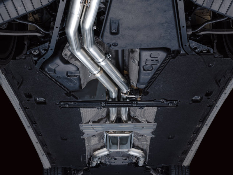 AWE Tuning Track Edition Exhaust - Audi C8 S6/S7 2.9T V6 AWD - Diamond Black Tips