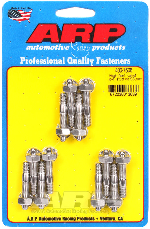 ARP SS Hex Valve Cover Stud Kit ARP SS Hex Valve Cover Stud Kit