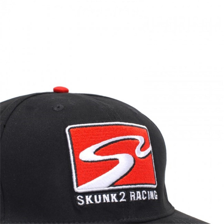 Skunk2 Racing Cap with Racetrack Logo - Black (L/XL) - OneFastShop