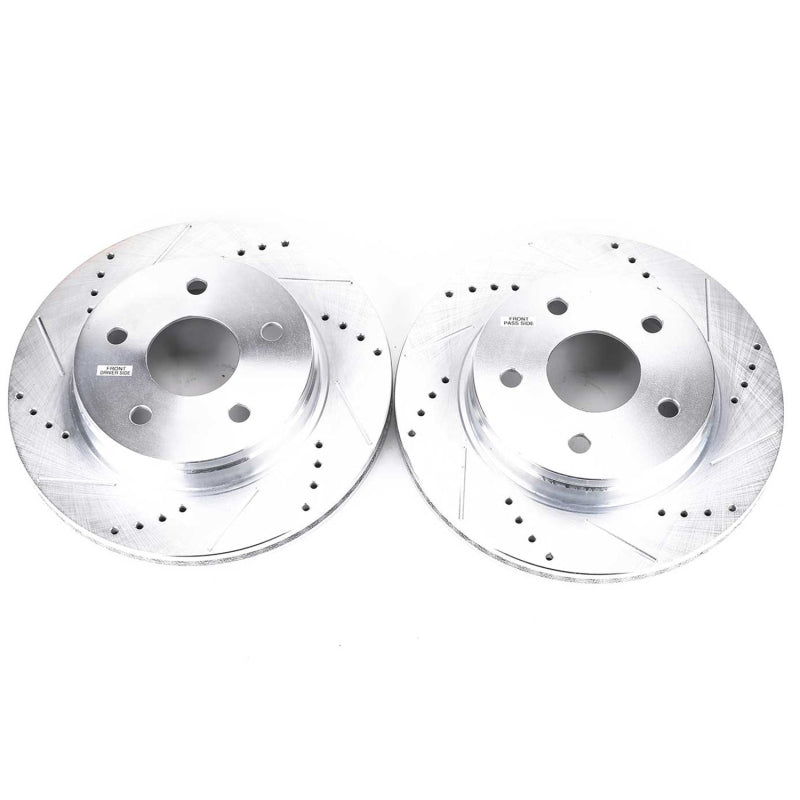 PowerStop Front Evolution Drilled & Slotted Rotors - Chrysler Aspen 2007-2009 - OneFastShop